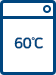 물 온도 60℃로 세탁