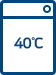 물 온도 40℃로 세탁